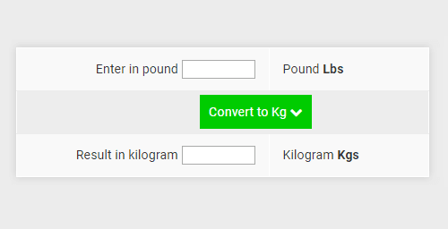 From lb to kg | Pound to Kilogram Conversion