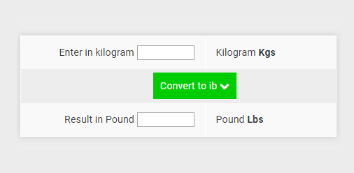 From kg to lb | Kilogram to Pound Conversion